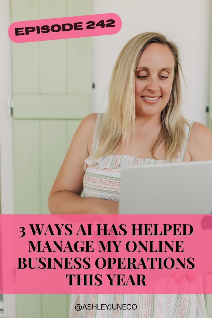 242. 3 Ways AI Has Helped Manage My Online Business Operations This Year Christian Online Coaching, Christian Entrepreneurs, Online Business, Christian Online Business Coach