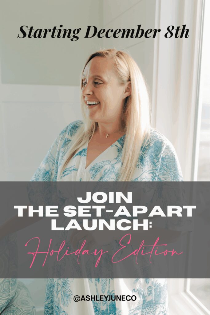 Join The Set-Apart Launch: Holiday Edition Starting Monday, December 8th! Christian Online Coaching, Faith-Based Business, Set Apart Launch, Online Coaching Business